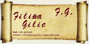 Filipa Gilić vizit kartica